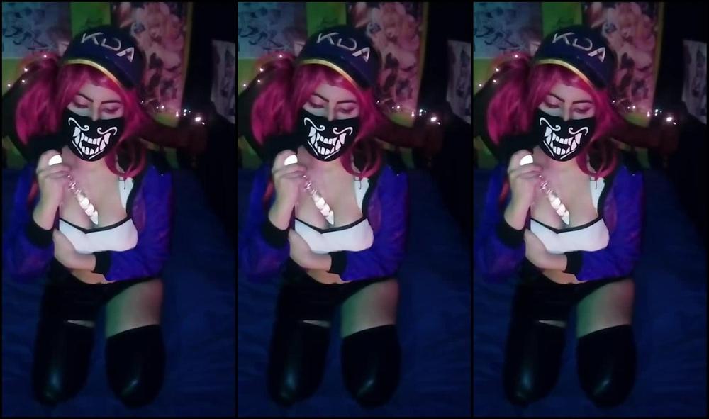 027 - Cosplay Kda Akali Crystal Dildo