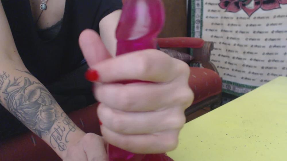 Lexdollface Finger Squeeze On Dildo