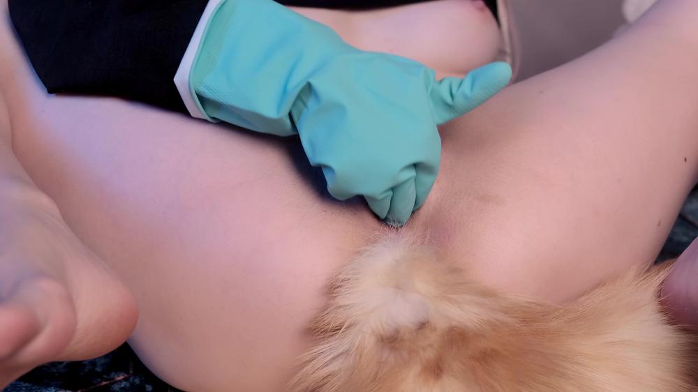 Kira Loster Pov Anal Tail Rubber Gloves And Hot Cum