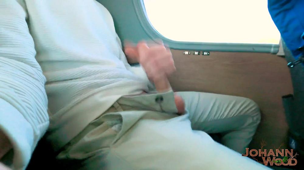 Public BUS exhibitionist - HUGE LOAD over myself while people around! - Johann Wood