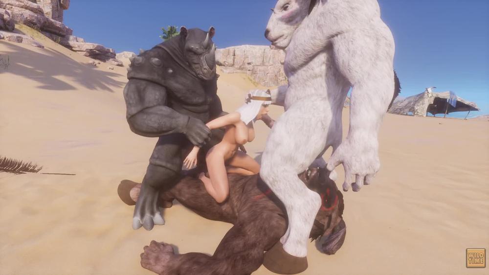 Wild Life / Three Huge Furry Having some Fun