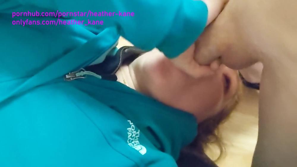 Upside-Down Deepthroat Oral Creampie with extra Jizz Leftover - Heather Kane