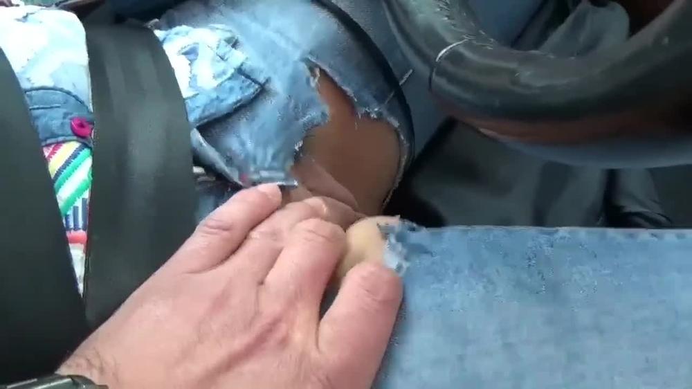 Stranger Broke My Panties, Stroked My Pussy , Masturbate, While I Driving