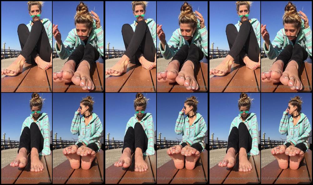 Theperfectmistress 01 03 2022 2375755664 Just Sitting On A Public Bench Showing Off My Soles And French Pedicure And Then Someon