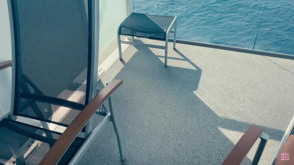 Getting fucked on the balcony of a cruise ship