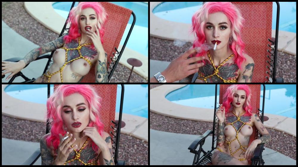 Flame Jade Smoke A Cigarette For Me Manyvids
