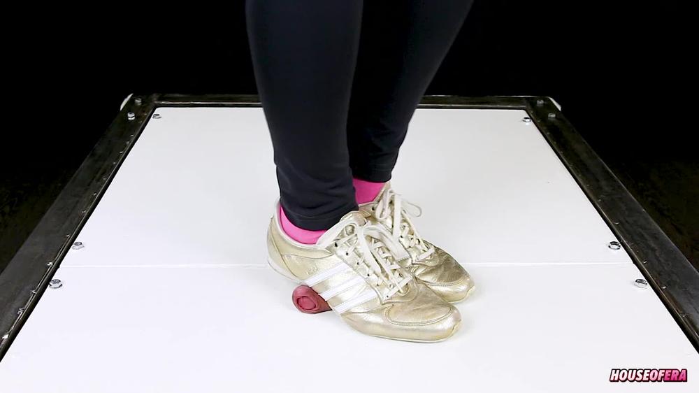 Sneakers and socks cock trampling bootjob sockjob cockbox cocktable CBT POV