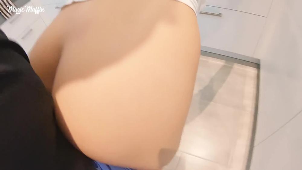 He Fucks My Tight Pussy With His Big Dick In The Kitchen