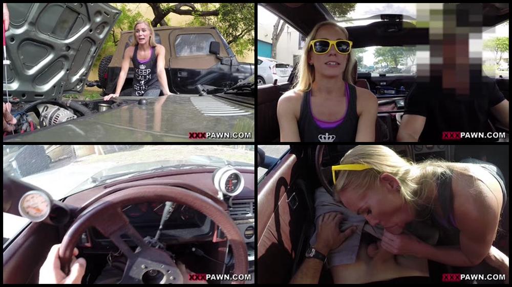 Xp12855 1080P Blonde Bimbo Tries To Sell Car  Sells Herself