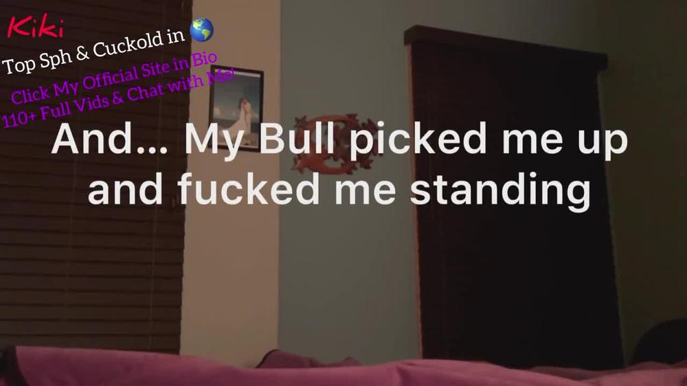 Real Cuckold with My FAVORITE Bull with husband watching 👠