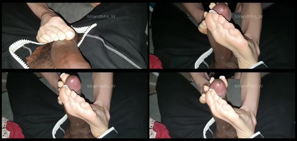 Mrandmrs W 19 01 2020 129762200 Sunday Morning Play Time My Super Soft Soles Stroking His Juicy Black Clock