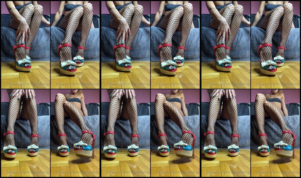 Froggeefeetvip 24 09 2021 2229098610 Humilitation In Fishnets Heels You Think You Can Touch My Feet Even To Smell Them In Y