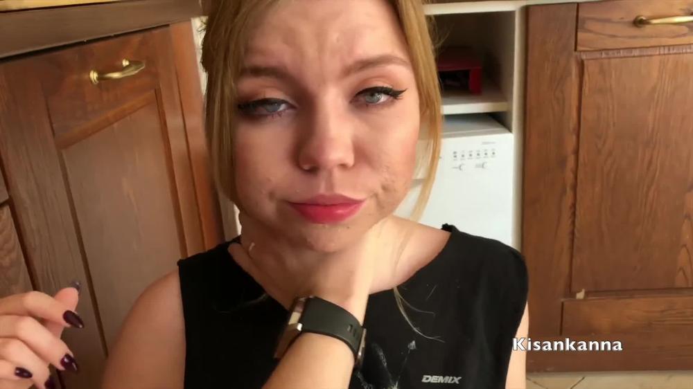 Teen Blonde Gets Cum In Her Throat