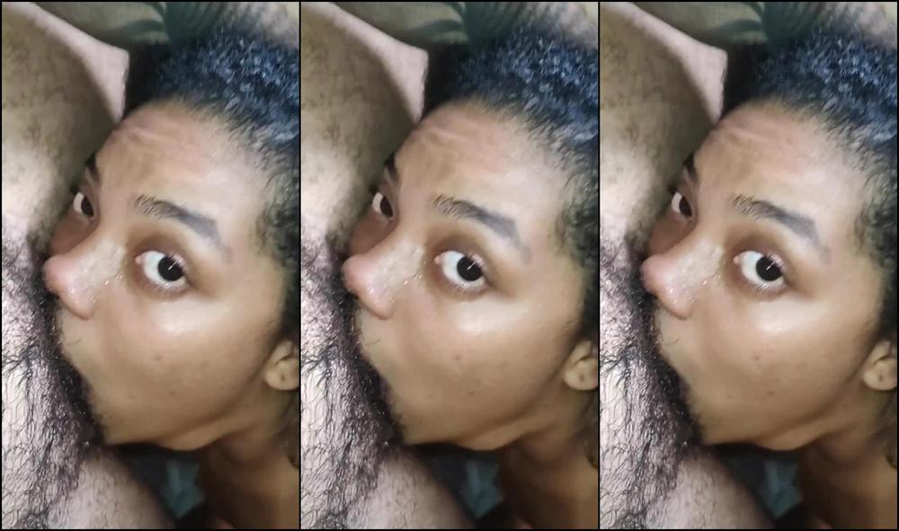 Stepdaughter with deepthroat and RimJob with sperm on her face