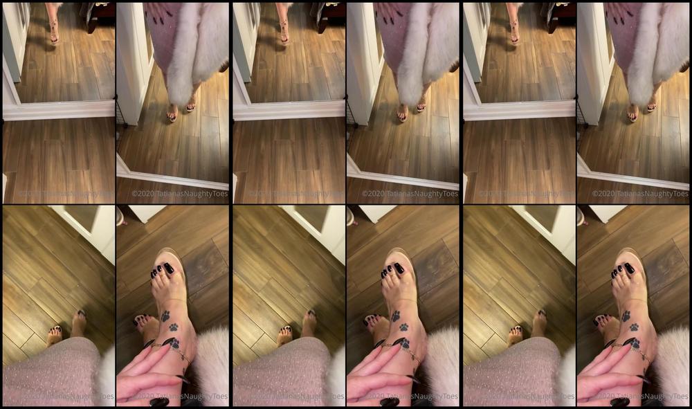 Tatianasnaughtytoes 07 11 2020 1208388307 New 2020 11 07 Black Pedicure Clear Mules Figuring Out Which Shoes Show Off My Long B