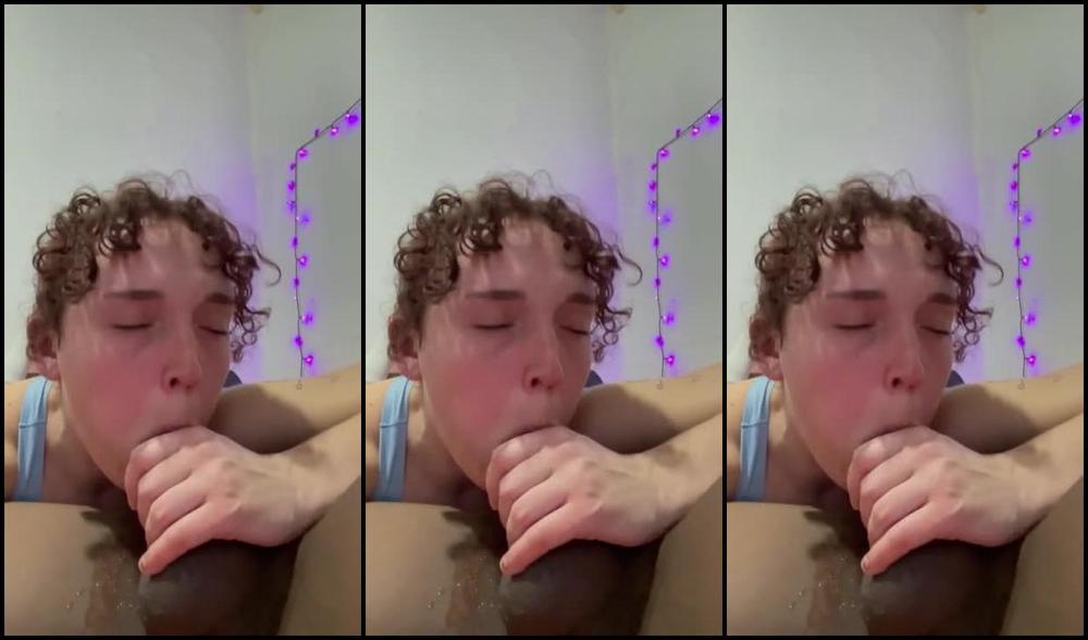 pawg takes video gagging and slurping on bbc