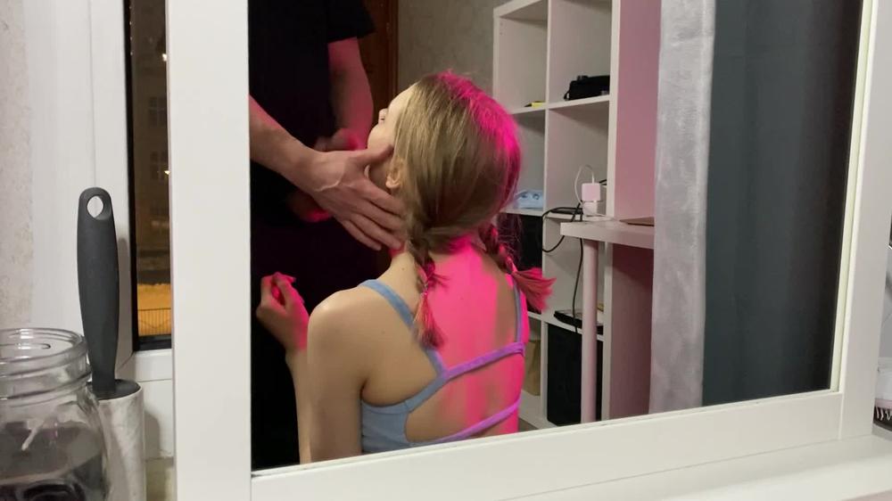 Schoolgirl Lets Cum On Her Hair For A New iPhone. Best blowjob from her.
