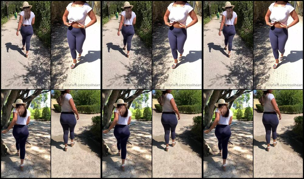 Itsoliheart 06 01 2022 2322000395 Full Video 58 A Super Cool Walk At The Park With My Platform Heels And My Tight Legging