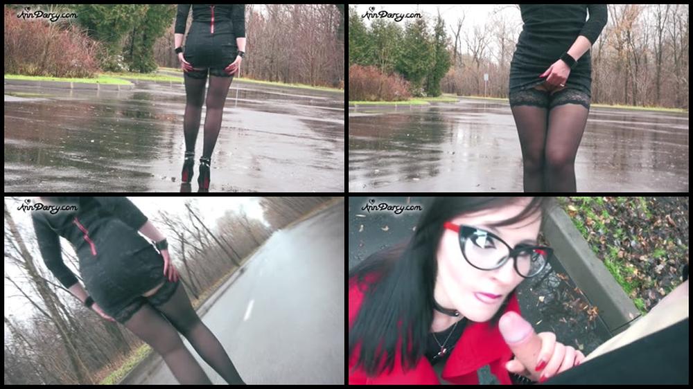 Outdoors Tease No Panties Blowjob With Huge Facial Cumshot   Sex Movies Featuring Ann Darcy