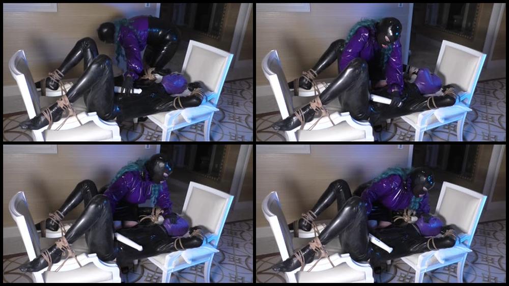 Heavy Rubber Breathplay Pt 2 Bound Orgasm