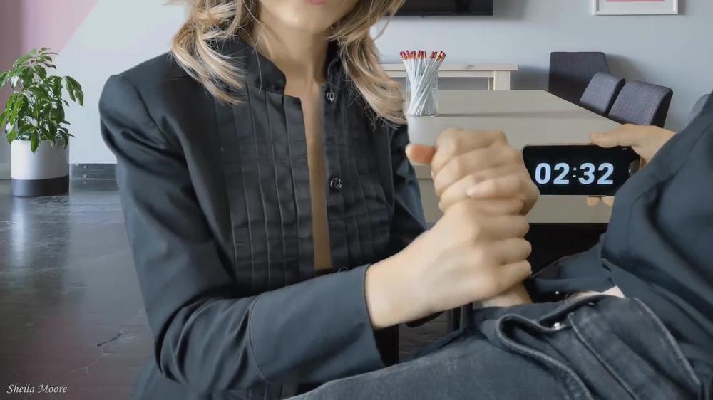 CHALLENGE | HURRY UP TO CUM before the business meeting (5 Minutes).