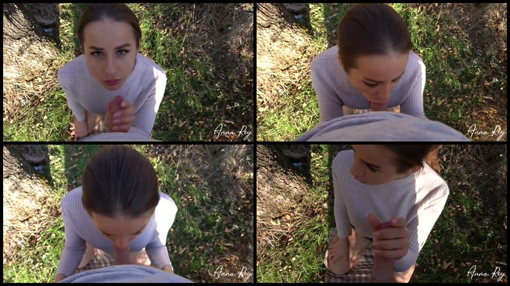 002 Cute Teen Brunette Makes Blowjob In The Woods     Cum In Mouth   Anna Rey Annamalia 1080P