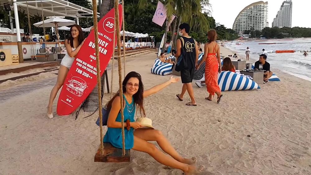 NO PANTIES at Beach Party # Flashing in Public