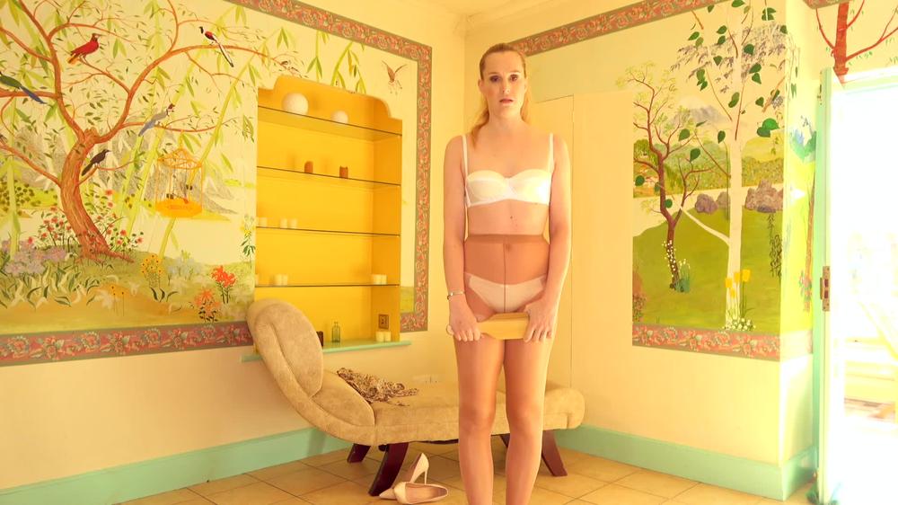 Ariel Anderssen Waiting For Paddling In Pantyhose