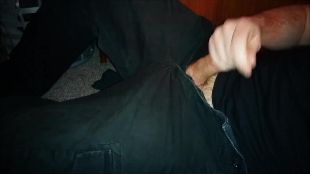 Wank and Cum All Over My Work Clothes