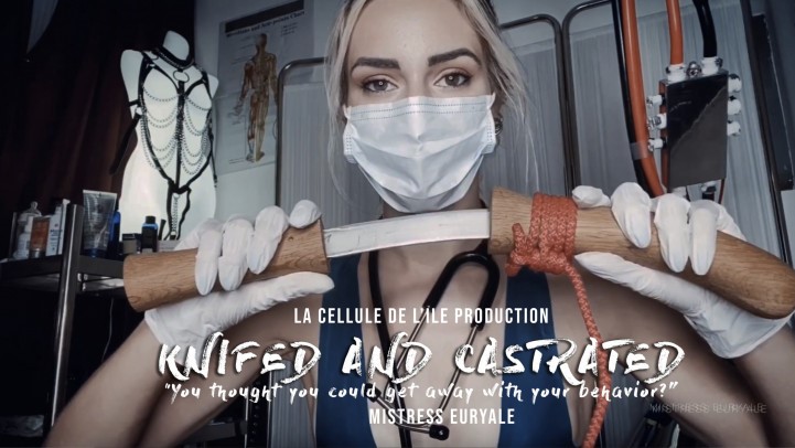 Mistress Euryale Knifed And Castrated
