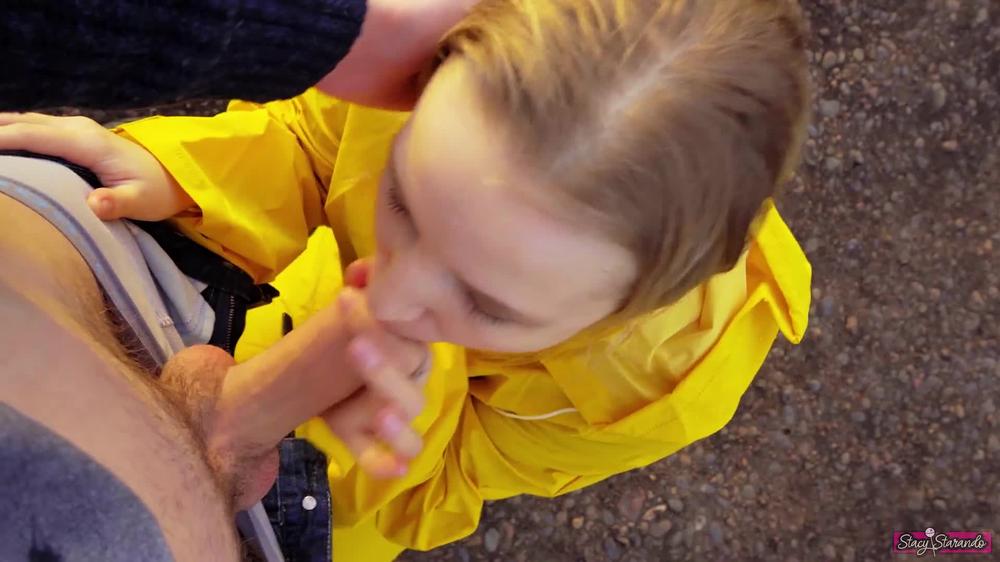 I met ex-girlfriend on the street and fucked her in mouth - pov