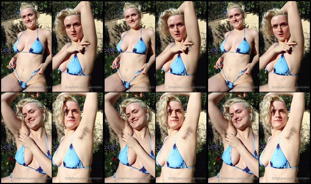 Warmskin 28 04 2021 2094533533 Watch Me Play With My Hairy Armpits In The Sun And Give You A Lil Peek At What X27 S Undernea