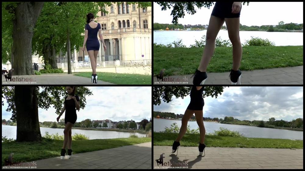 37 Blue N White Ballet Heels 1080P