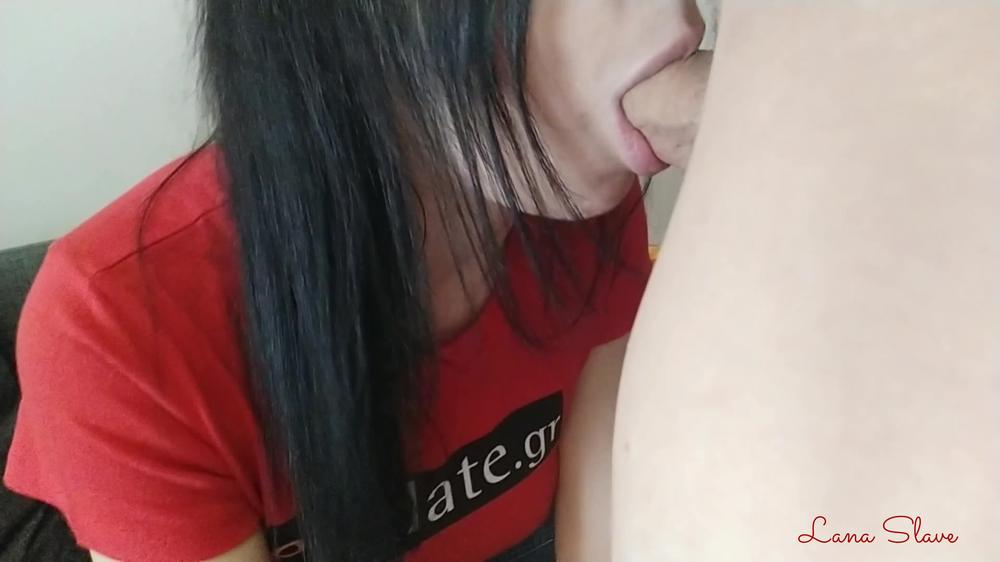 Blowjob and facial is the best present for Valentine's Day! Greek amateur