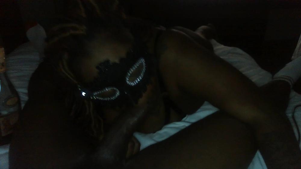 SUBMISSIVE DOMINATRIX FOLLOWS DICK SUCKING INSTRUCTIONS AFTER DRINKING E&J!!