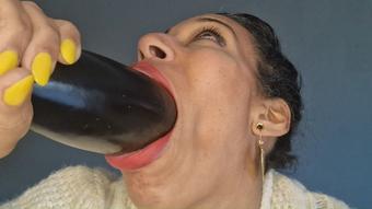 Stuffing my mouth with eggplant - March 14, 2023