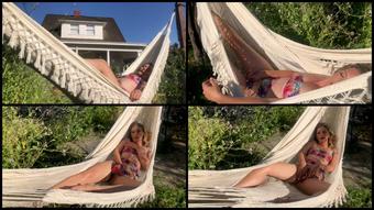 Mona Wales Relaxing Jerk Off In The Hammock