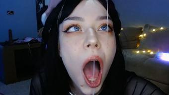 Spitty messy deepthroat brunette - Jul 2, 2022