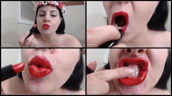 Booty4U Red Lipstick Fetish