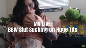 Kezia420 Mv Live Bbw Slut Sucking On Huge Tits