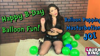 Happy Birthday Balloon Popping Fun JOI - April 21, 2022