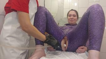 Latex tranny medfet enema