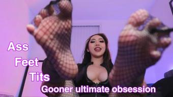 You will binge for me fishnet ass & feet