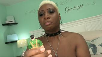 Ebony Giantess Squashes Soldier With Big Tits