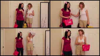 Aunt And Niece Forced To Strip