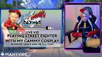 Cammy cosplay live stream 1 - July 12, 2022