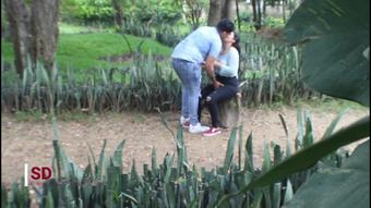 spying on a couple while they touch - MELANIE CACERES - Spanish porn