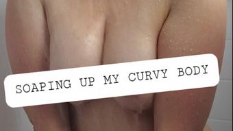 Soaping up my Curvy Body and Shaving - June 16, 2021