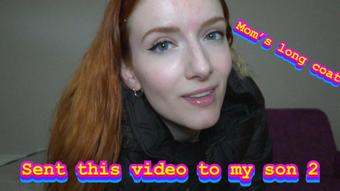 Sent this video to my son 2 mom's long coat