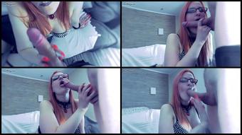 Cumslut Gets Sticky Cum On Glasses   Sex Movies Featuring Ann Darcy